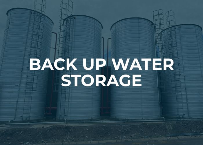 Backup Water Storage Backup Water Storage